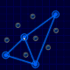 Glow Web - Logic puzzle game, where you have to turn on all the lights. Move the nodes to cross the lights.