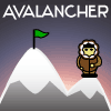 Avalancher - Avalancher is a physics-based game that involves protecting an eskimo from the deadly force of an avalanche.  Gameplay involves 3 steps: finding a safe haven, building a protective igloo, and then hoping for the best as the avalanche comes crashing down the mountain.  There are twelve different slopes to unlock, with varying difficulty, and points are awarded based on the amount of health remaining after each avalanche as well as igloo efficiency (building a smaller igloo gets more points, but provides less protection). Each level can be replayed as many times as desired, and progress and high scores are saved so that players can come back to play more later.