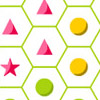 Brain Breaker II - A simple drag and drop puzzle game. 24 different pieces (stars, triangles, circles…), bonus (skulls, lockers, unlockers…), etc.