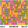 Collapse 240 - Click on the 240 balls displayed on the screen to clear the field. You can only click on balls that are connected to other the same color balls. If you click on balls that are not connected you'll lose points. Big groups of balls brings more points than smaller groups.