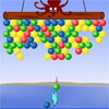 Dolphin Ball - Help the dolphin clear all the balls before the octopus reach the island. You can clear the balls by shooting them into groups of 3 or more of the same color. Any balls that are hanging on to what you cleared will also fall.