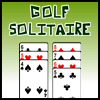 Golf Solitaire - Move all the cards to the bottom pile. You can only move a card that is one point higher or lower than the topmost card on the pile. You can also open a covered card and put it on the pile