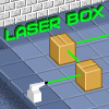 LaserBox - Laserbox is a challenging strategy. Fire a laser through the box to locate all the mirrors without breaking them. Uncover sections of the box that do not contain a mirror , but be careful! If you clear a section that contains a mirror, it will break!