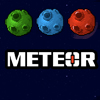 METEOR - METEOR. Puzzle. Destroy all the meteor with bomb chain after reach the danger zone