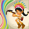 Poca's Adventure - Pocahontas and her adventure. Enclose all the non-empty areas in a level to advance to the next level.