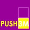 PUSH3M - Push to move. Push to win in these logic puzzle. PUSH3M is a simple sliding blocks puzzle game, where goal is to place the squares into each of the empty cells. But you can move the squares only if one of them pushing another square(s).