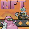 RIFT - A unique retro puzzle platform game.
You're a robot whose task is to collect cakes for your starving master.