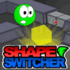 Shape Switcher - Help our shape shifting friend discover his hidden powers of color and shape changing to unlock doors and escape the maze in this Flash puzzle game! Play all 13 interesting levels.