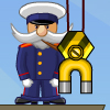 Ship Loader - Great casual physics game. Your task is to load containers of different weight into the hold of the ship using magnetic crane. If you stow the cargo incorrect the ship can lie over and captain will fall from the deck into the sea.
