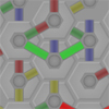 Hexiom Connect - Hexiom is back, with a new twist! Rearrange the tiles to light up all the color coded connections.